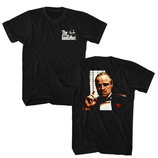 The Godfather - Corleone - American Classics - Solid Black Adult Short Sleeve T-Shirt Style001