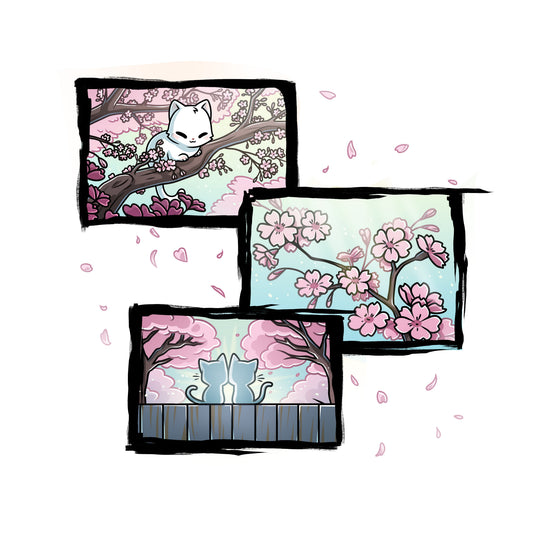 Cherry Blossom Cats