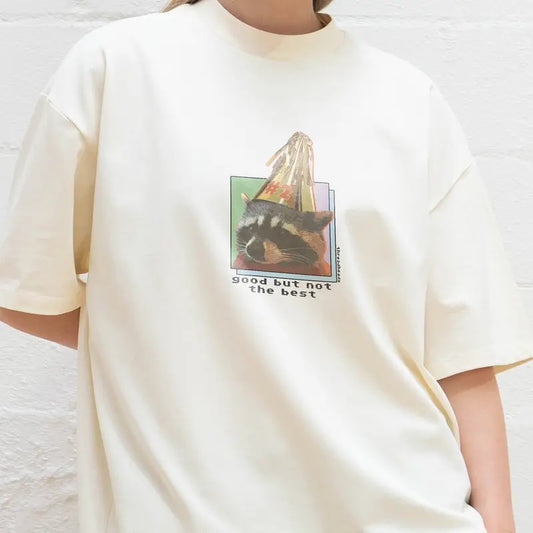 GOOD BUT NOT THE BEST OVERSIZED TEE, Men Summer Fashion Cotton, Cotton Menswear, S to 3XL Soft Top Hoodie, Sweatshirt