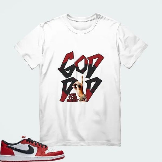 [GOOD KID] AJ1 Low OG Chicago Matching Tee Hoodie, Sweatshirt | InkThreadWorks.com