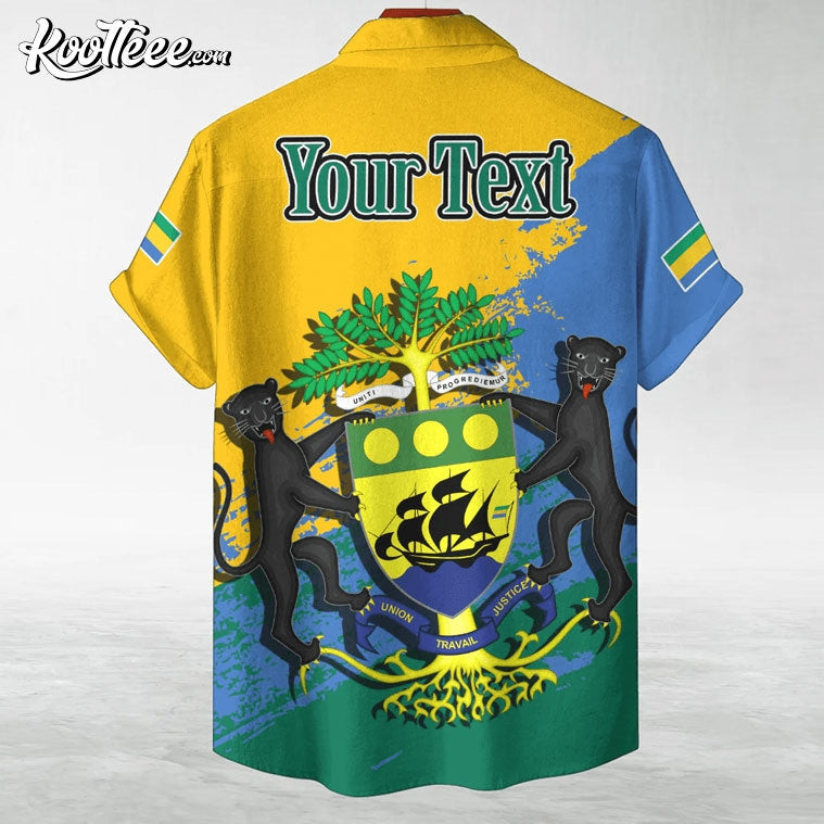 Gabon Coat Of Arms Hawaiian Shirt