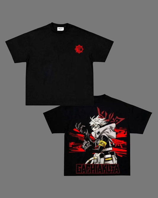 Gachiakuta "RIYO", "RUDO" Vintage Unisex Oversize Anime Manga T-Shirt Heavyweight Cotton T-shirt, graphic tee,anime merch fan, outfits men,boys