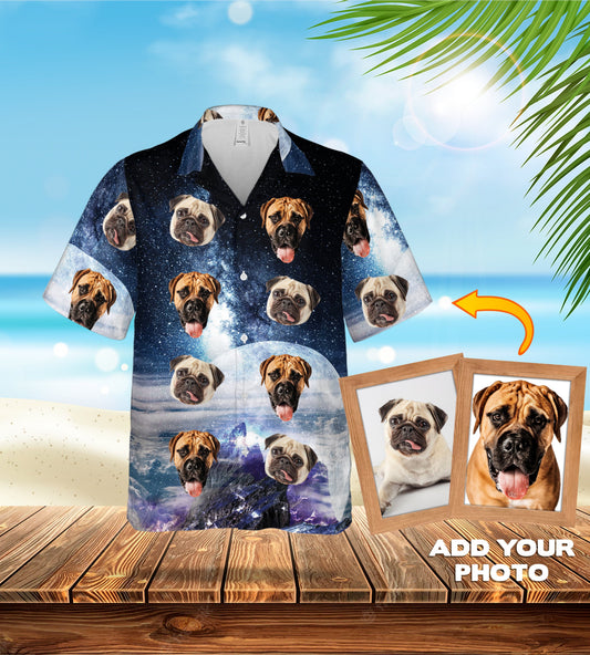Custom Hawaiian Shirt (Galaxy: 1-7 Pets)