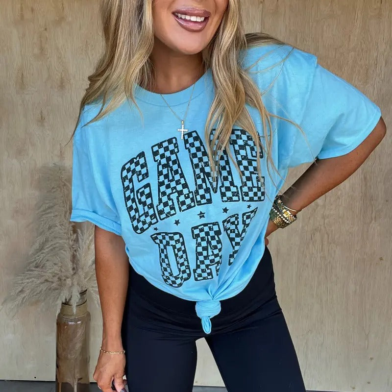 Game Day Checker Graphic Tee