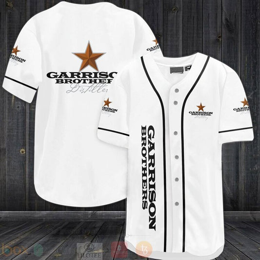 FASHION Garrison Brothers Distillery Baseball Jerseys Botton Shirt