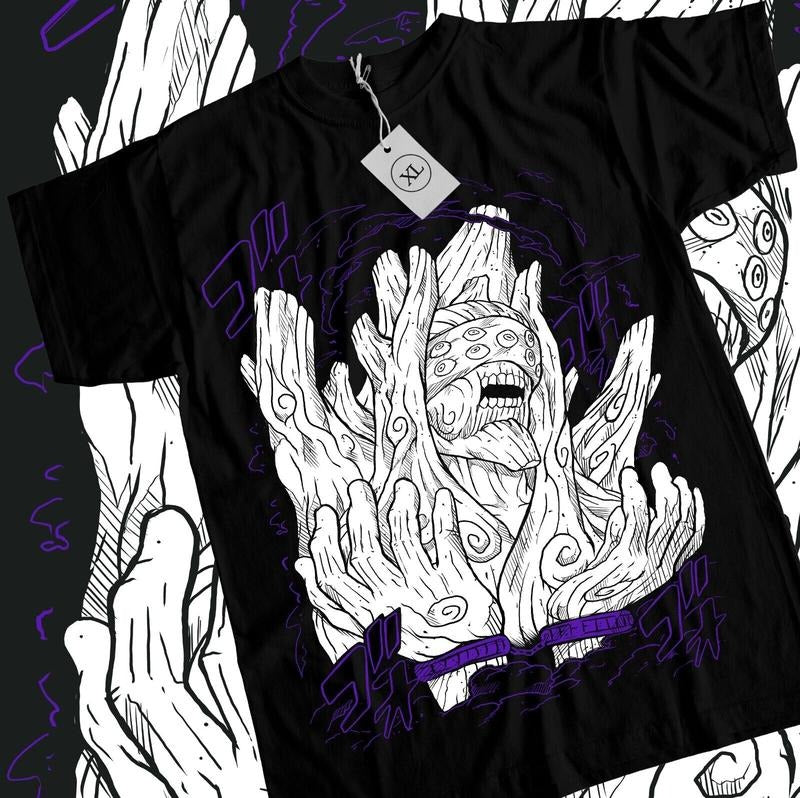 Gedo Mazo T-Shirt S-4XL Naruto Shippuden Kuchiyose Anime Manga Black Shirt Tshirt S-4XL