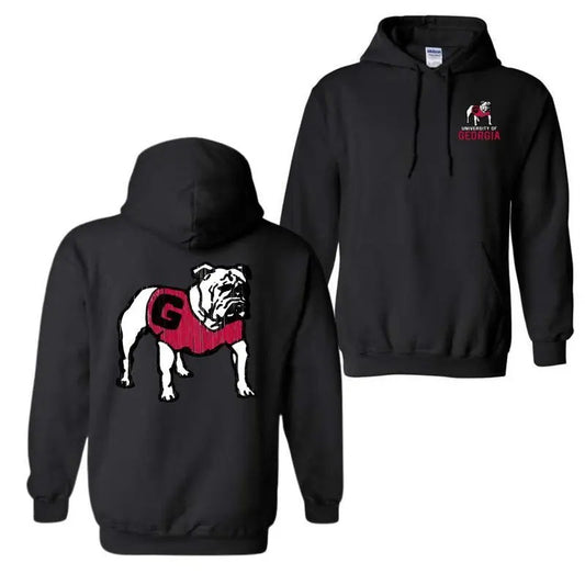Georgia Bulldogs Vintage Logo Hoodie, For Men And Women T-Shirts, Sweatshirt | InkThreadWorks.com