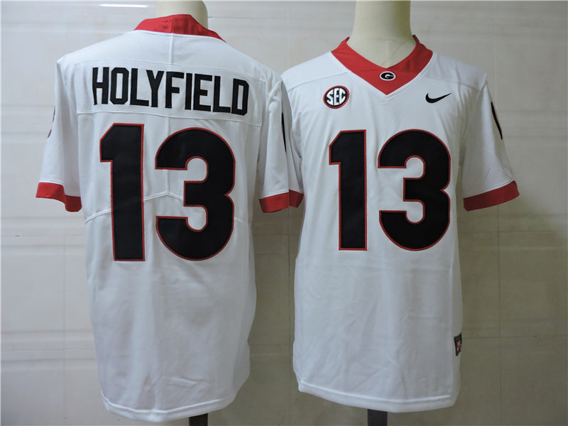 Georgia Bulldogs #13 Holyfield Style 1