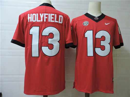 Georgia Bulldogs #13 Holyfield Style 3