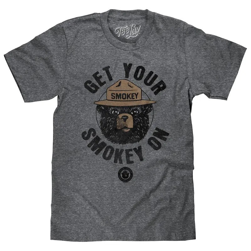 Get Your Smokey On T-Shirt - Gray Hoodie, Sweatshirt | InkThreadWorks.com