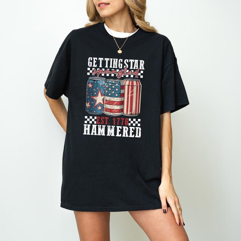 Getting Star Spangled Hammered Shirt, America Shirt, Funny America 4th Of July Shirt, Party In The USA, Independence Day...