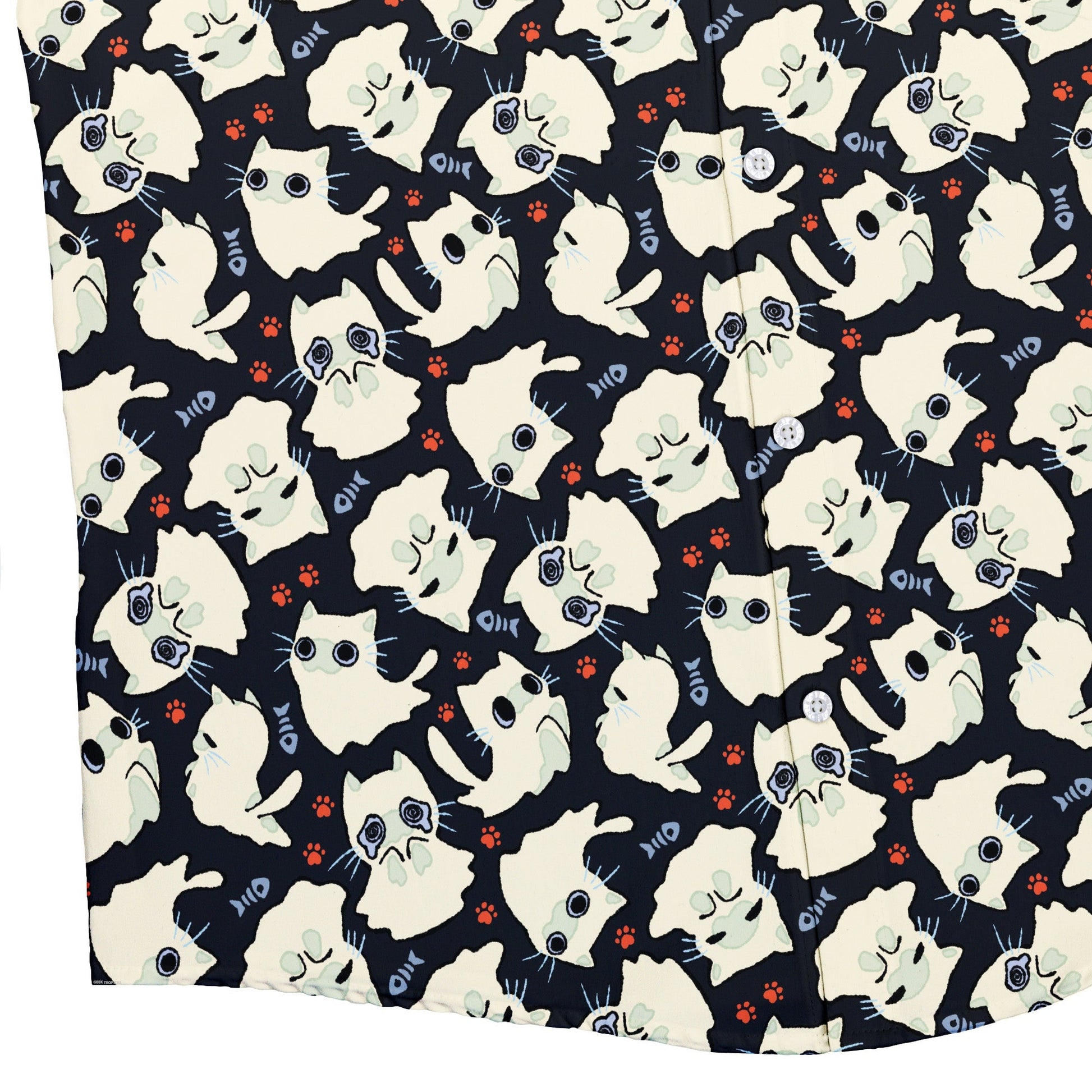 Ghost Cats Button Up Shirt
