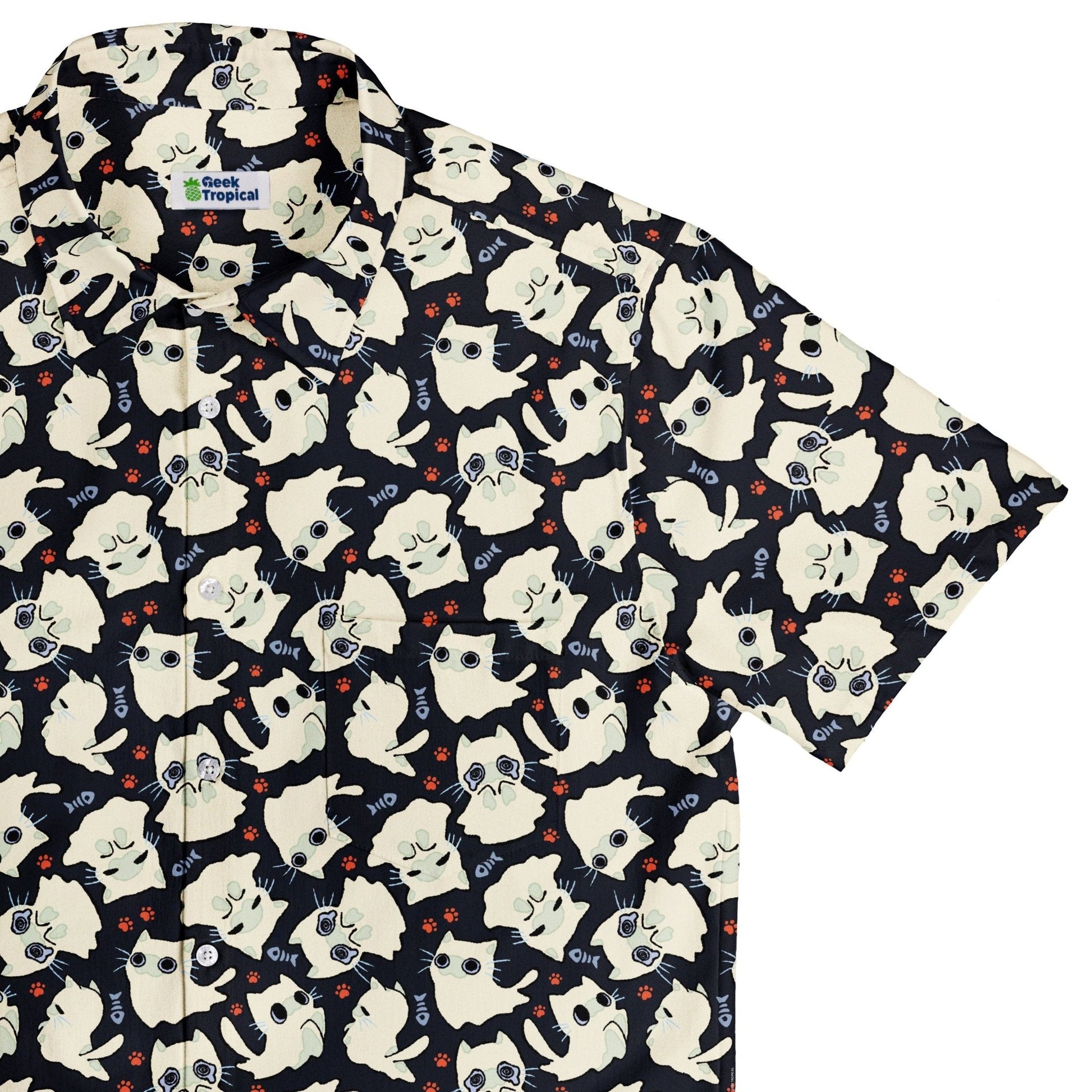 Ghost Cats Button Up Shirt