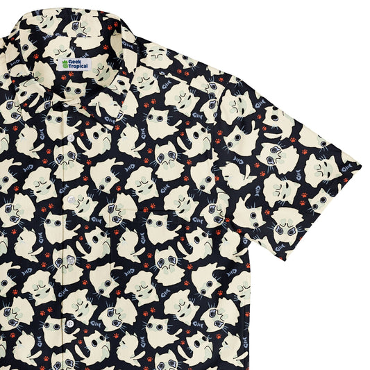 Ghost Cats Button Up Shirt