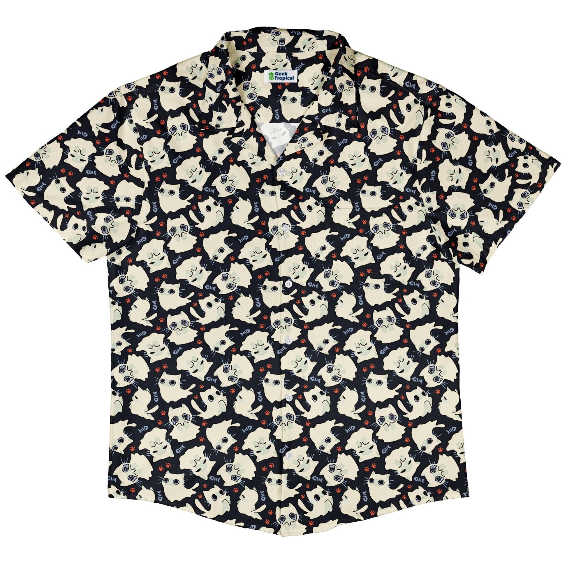 Ghost Cats Button Up Shirt