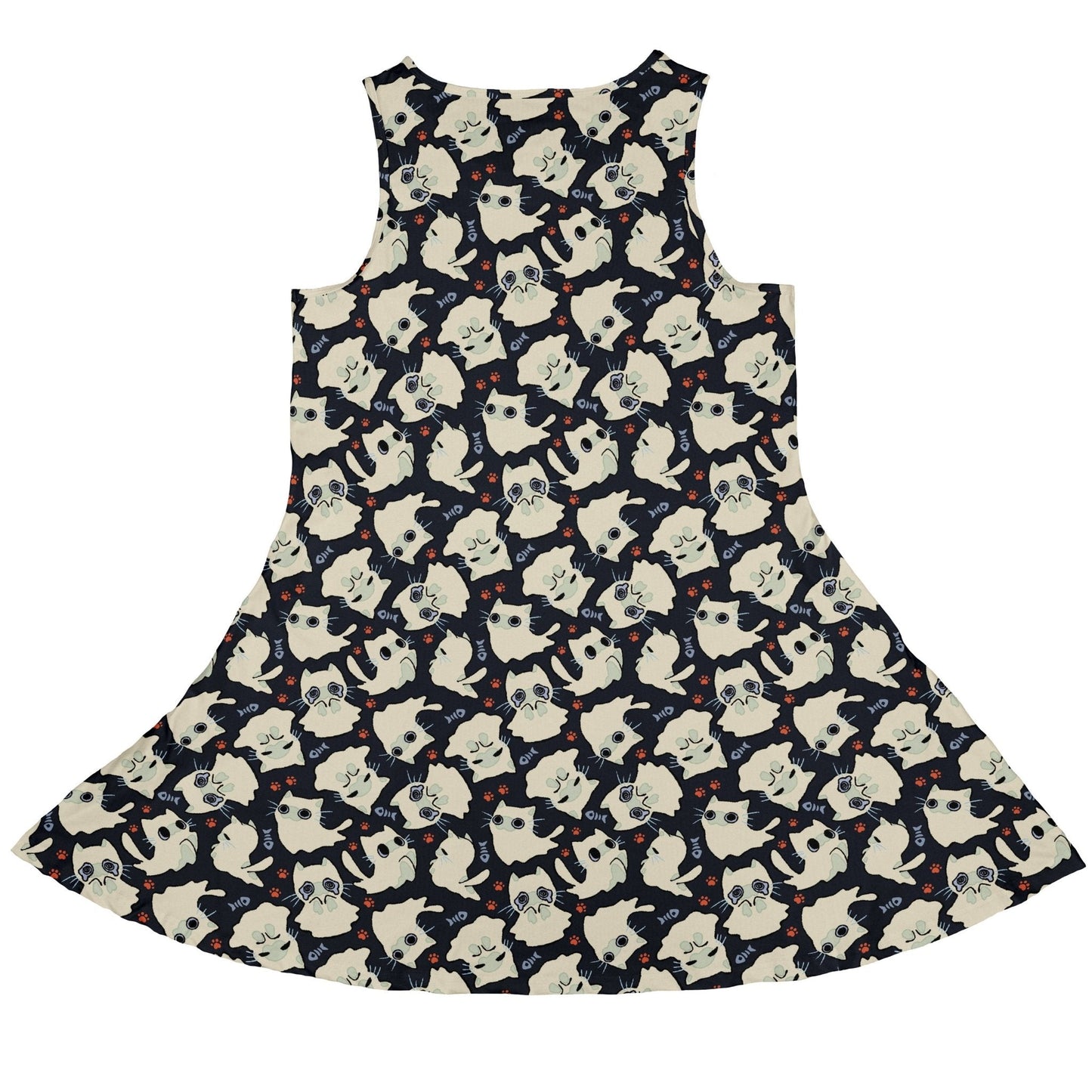 Ghost Cats Sleeveless Dress