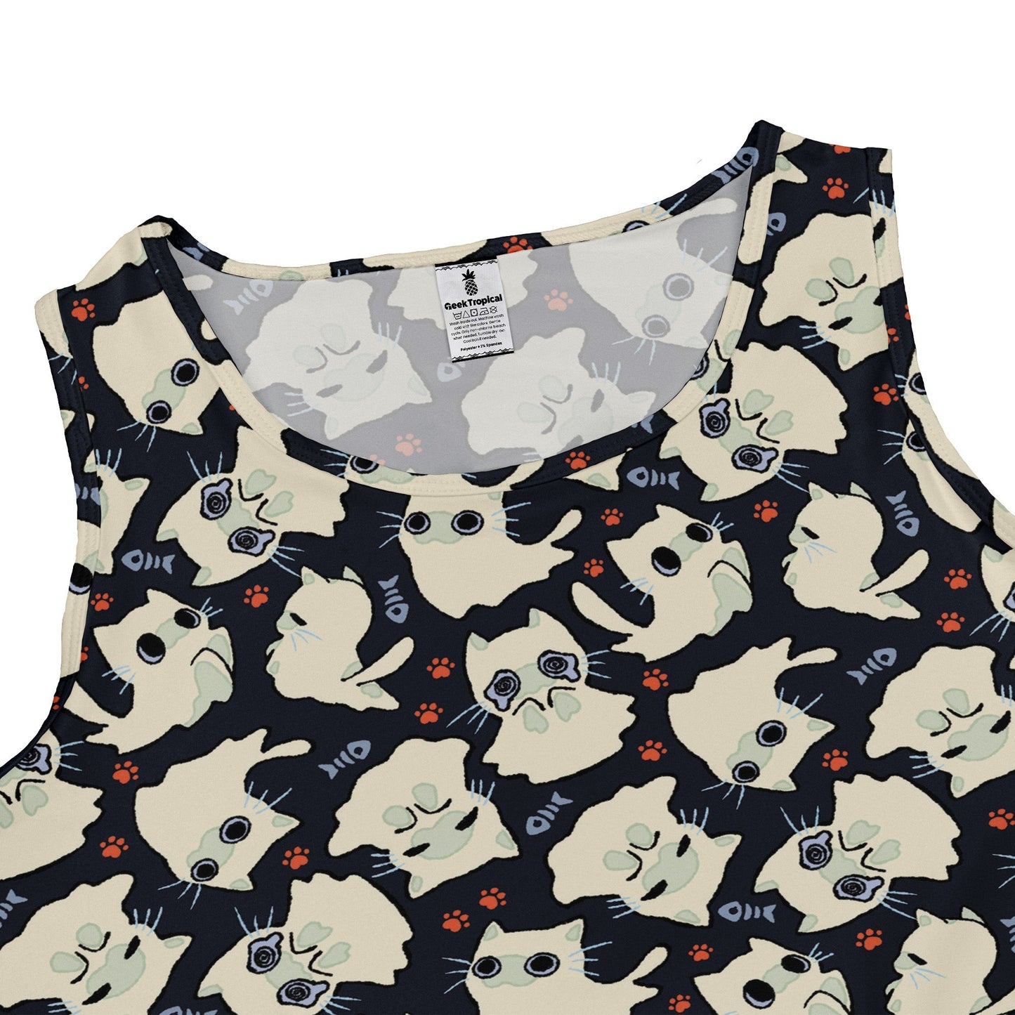 Ghost Cats Sleeveless Dress