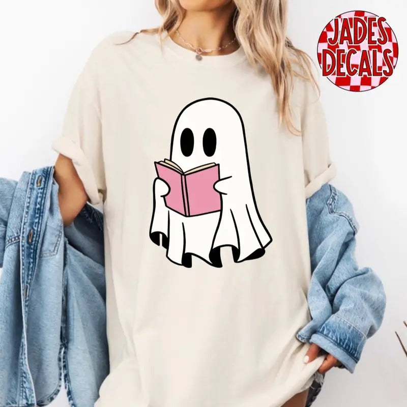 Ghost Reader Tee - Comfort Colors Hoodie, Sweatshirt | InkThreadWorks.com