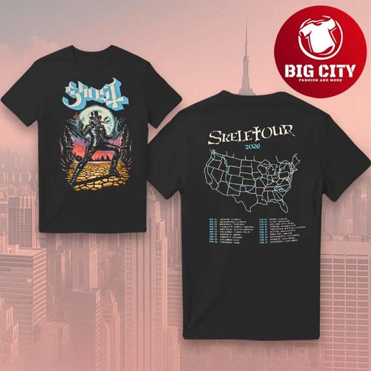 Ghost Skele Tour 2026 New Two Sided Shirt