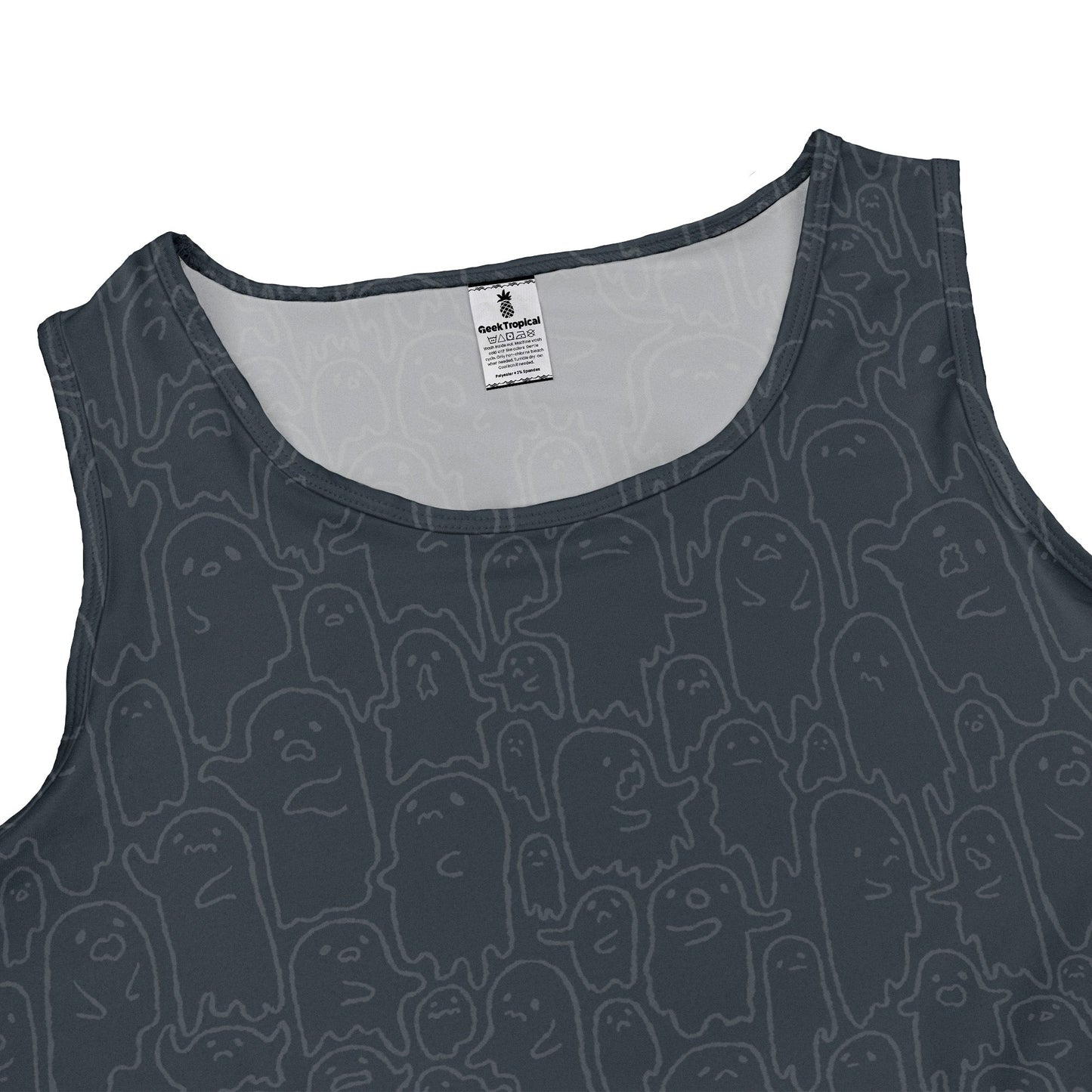 Ghost Wall Charcoal Blue Sleeveless Dress