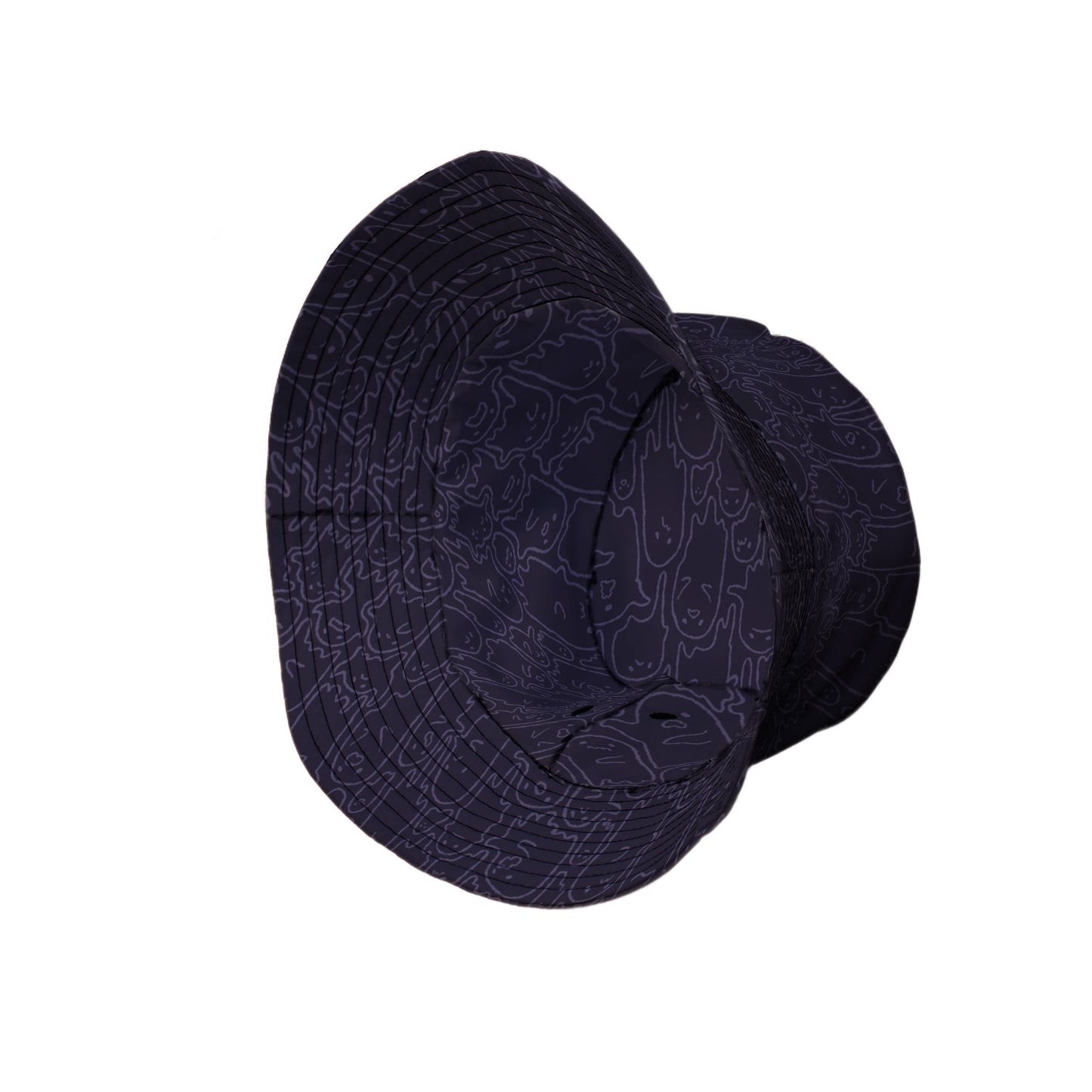 Ghost Wall Purple Bucket Hat
