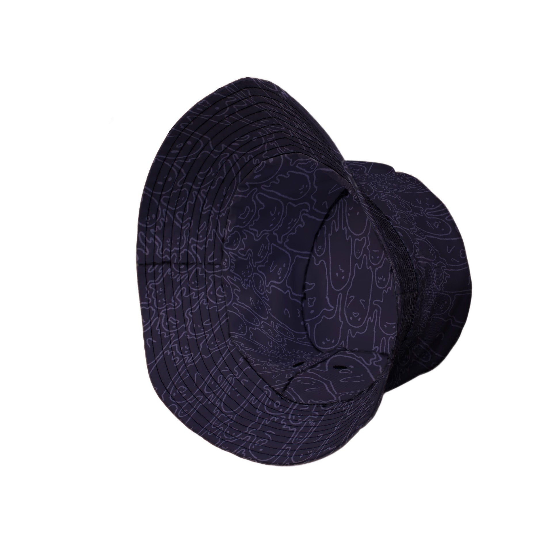 Ghost Wall Purple Bucket Hat