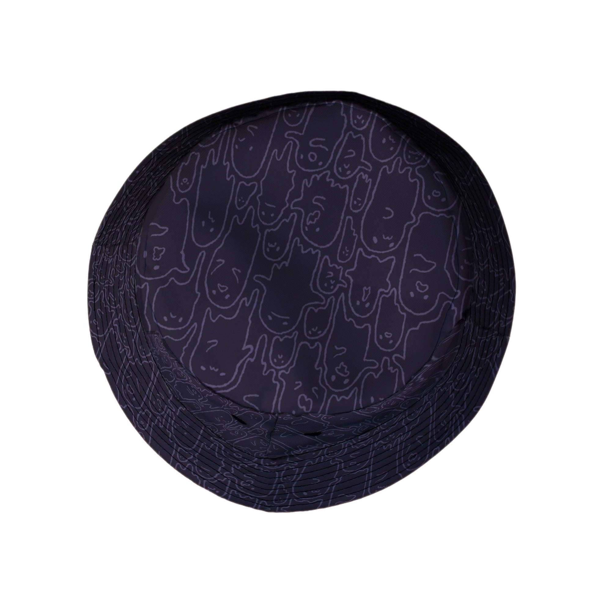 Ghost Wall Purple Bucket Hat