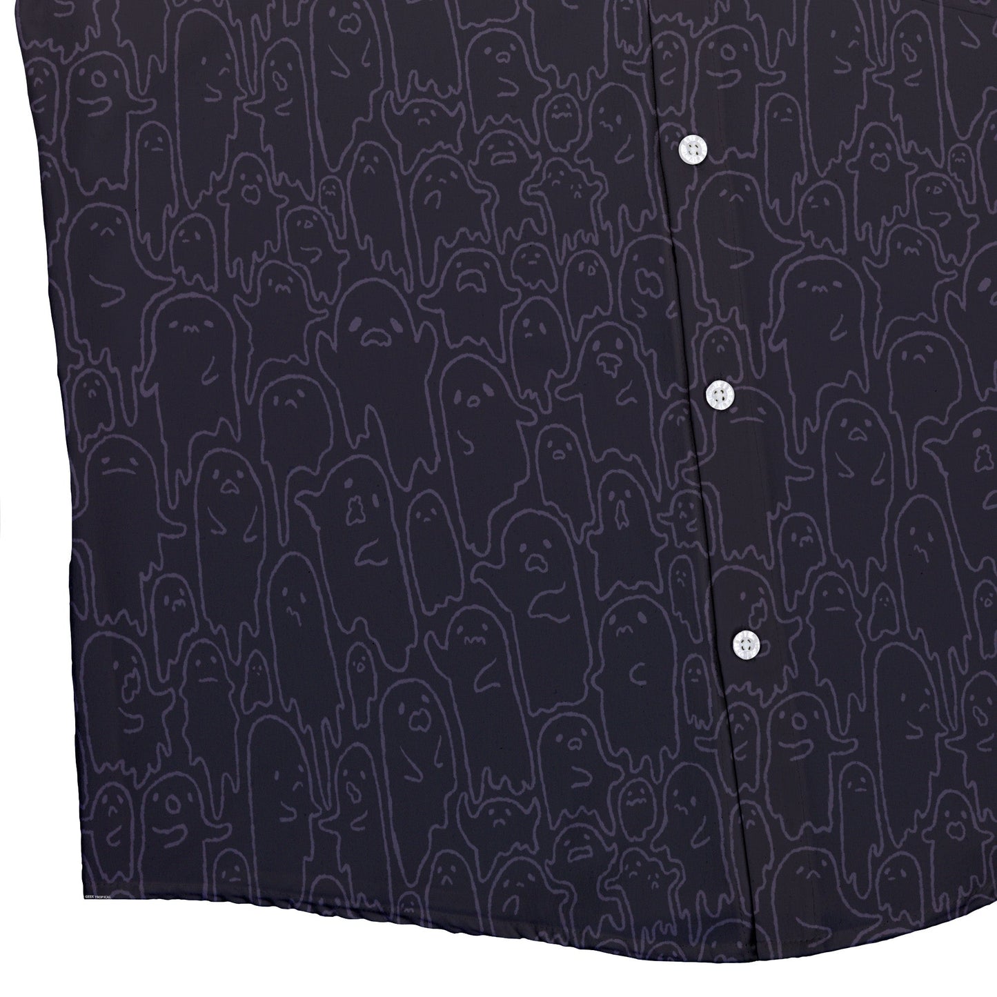 Ghost Wall Purple Button Up Shirt