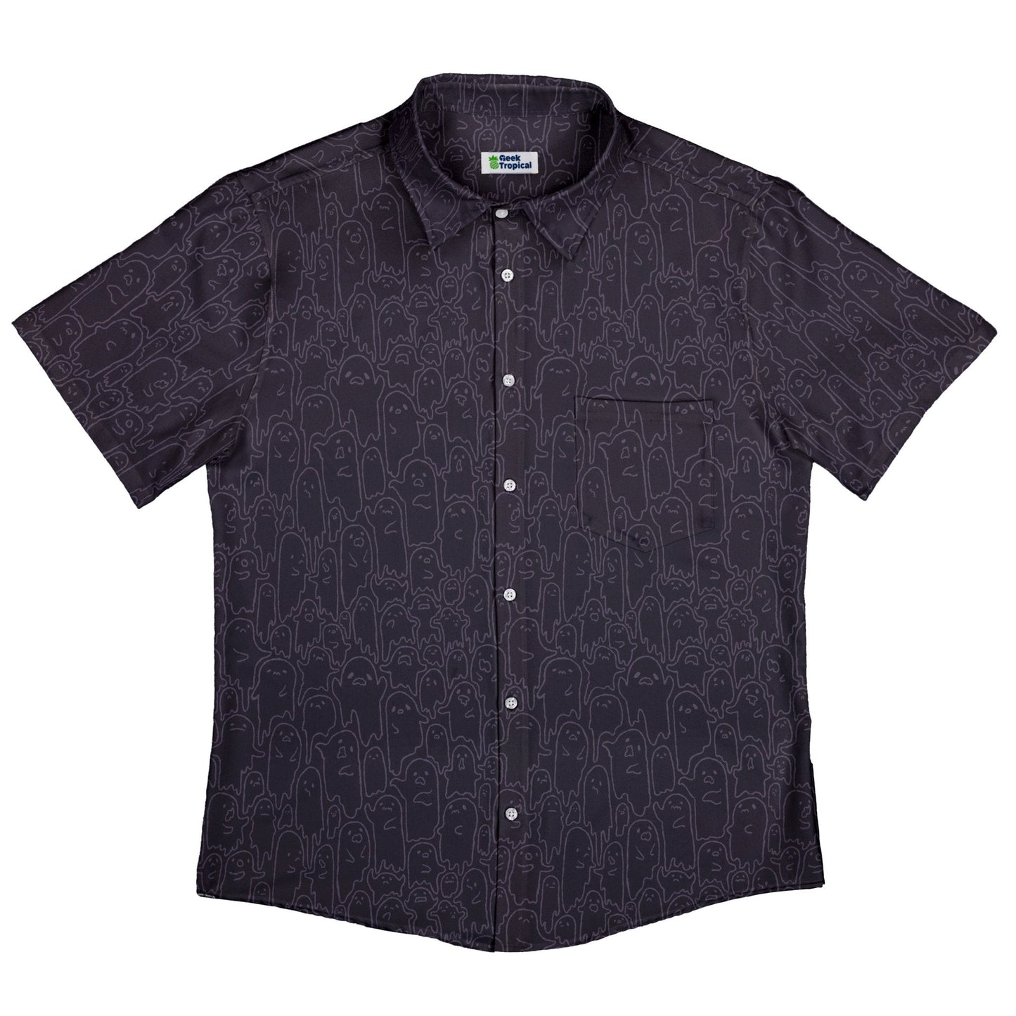 Ghost Wall Purple Button Up Shirt