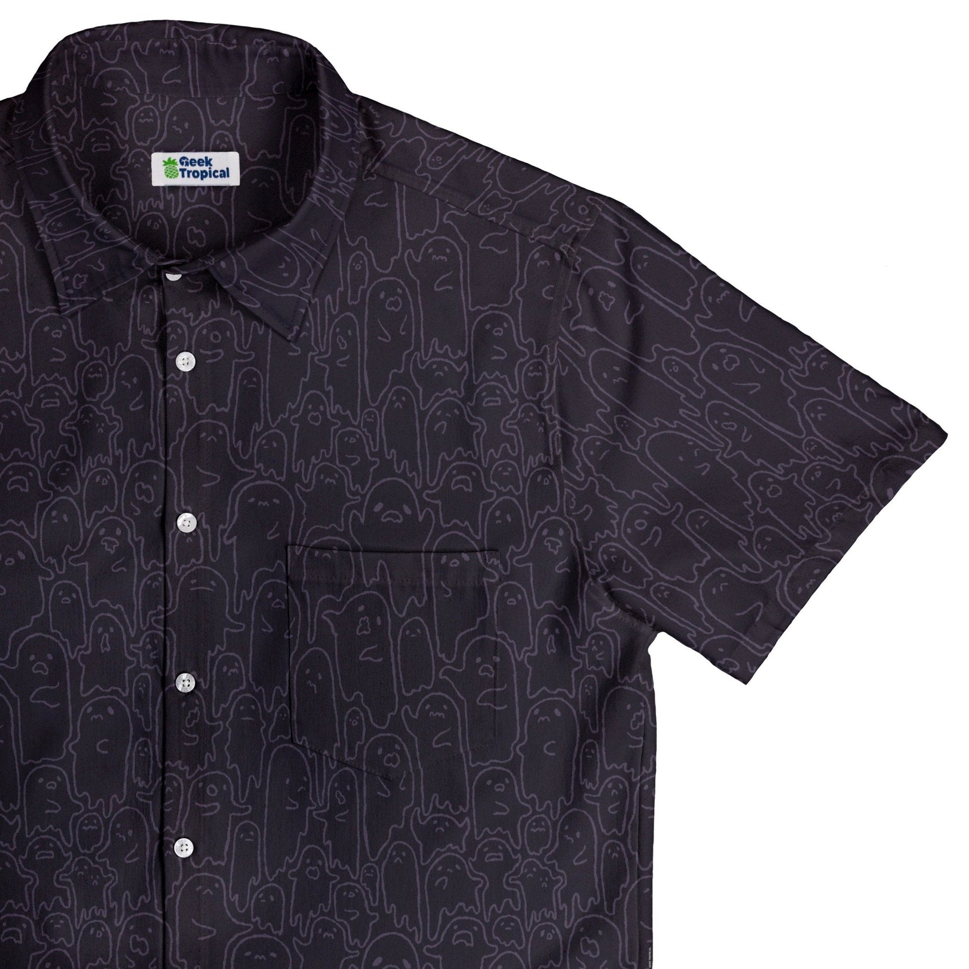 Ghost Wall Purple Button Up Shirt