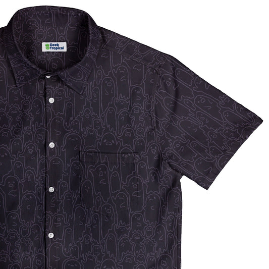 Ghost Wall Purple Button Up Shirt