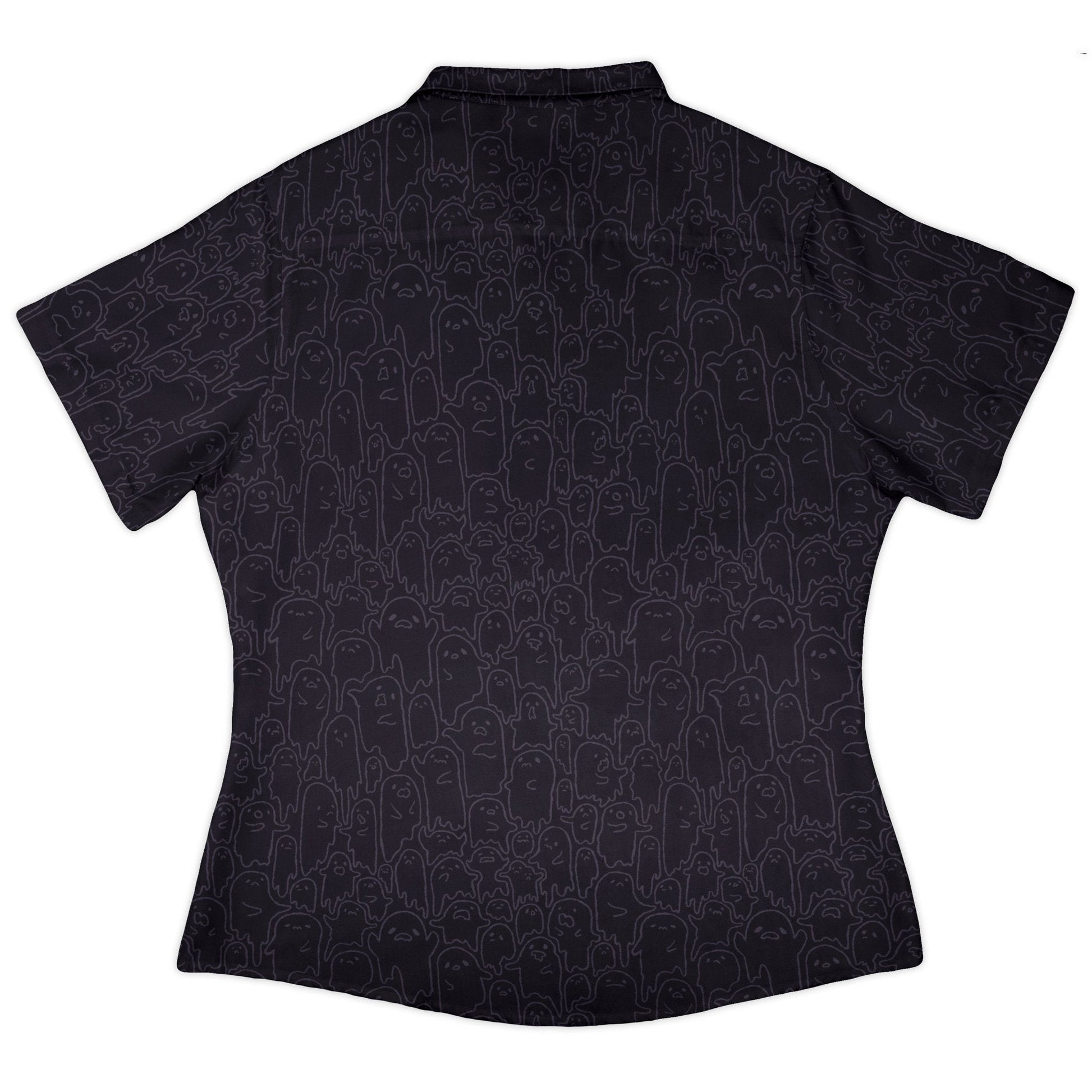 Ghost Wall Purple Curvy Button Up Shirt