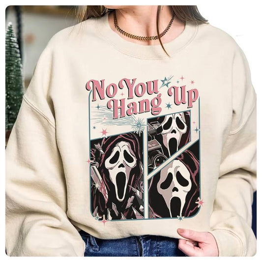 Ghostface No You Hang Up Shirt Ghostface Scream Movie Shirt   Halloween Shirt Spooky Season Shirt