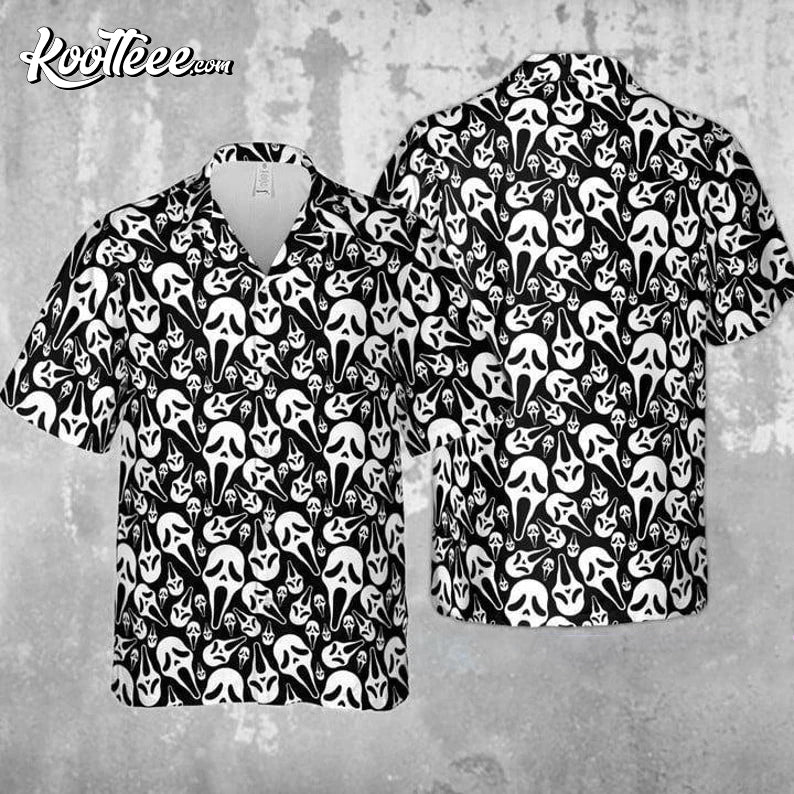 Ghostface Scream Halloween Hawaiian Shirt