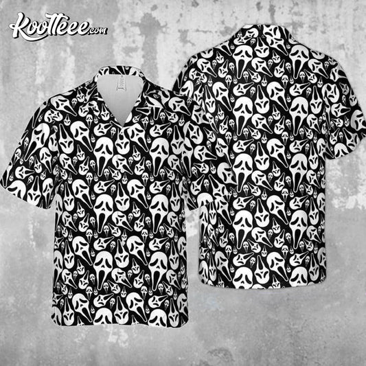 Ghostface Scream Halloween Hawaiian Shirt