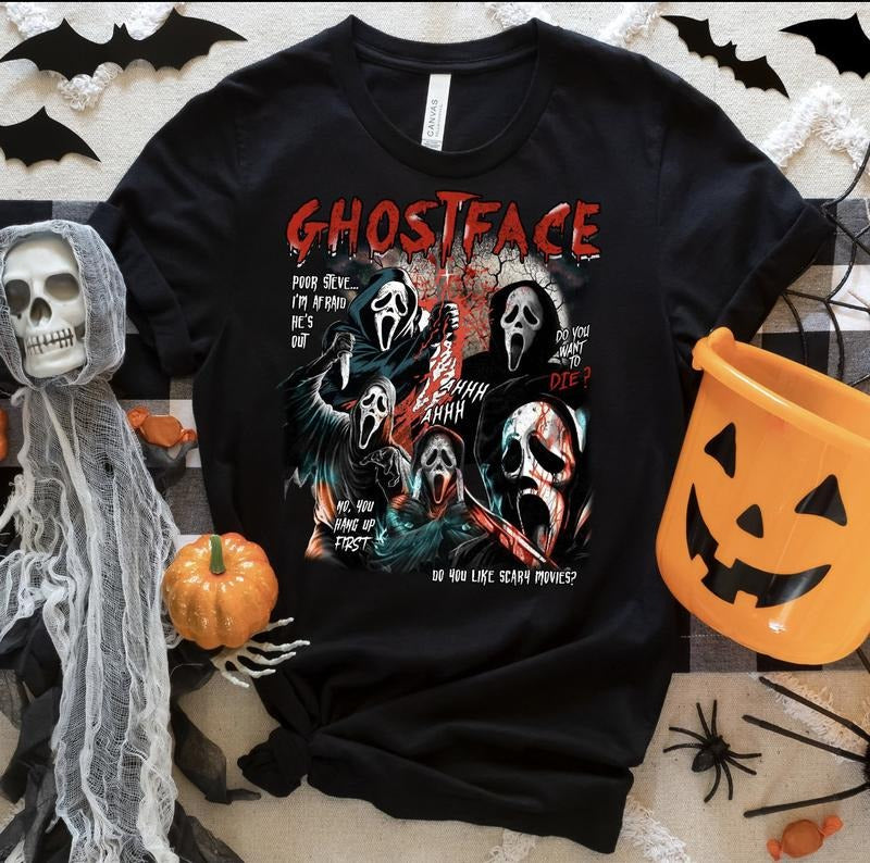 Ghostface Sweatshirt, Halloween Shirt, Halloween Hoodie, Scary Movie Shirt