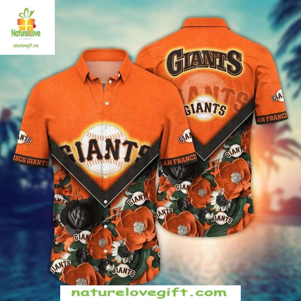 San Francisco Giants Hawaiian Shirt Vibrant Floral MLB Baseball Apparel