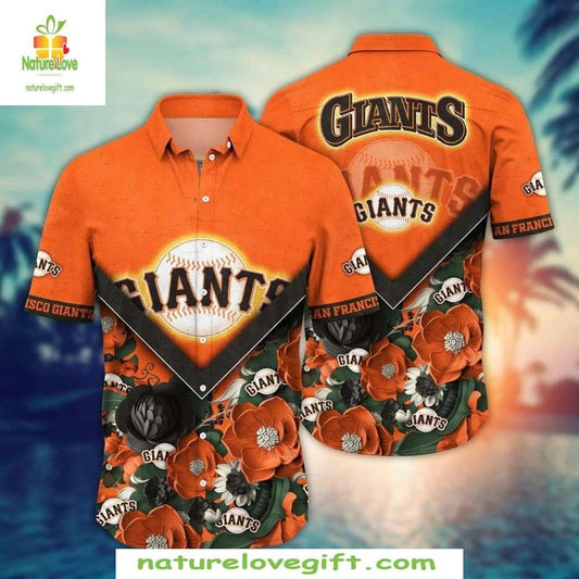 San Francisco Giants Hawaiian Shirt Vibrant Floral MLB Baseball Apparel