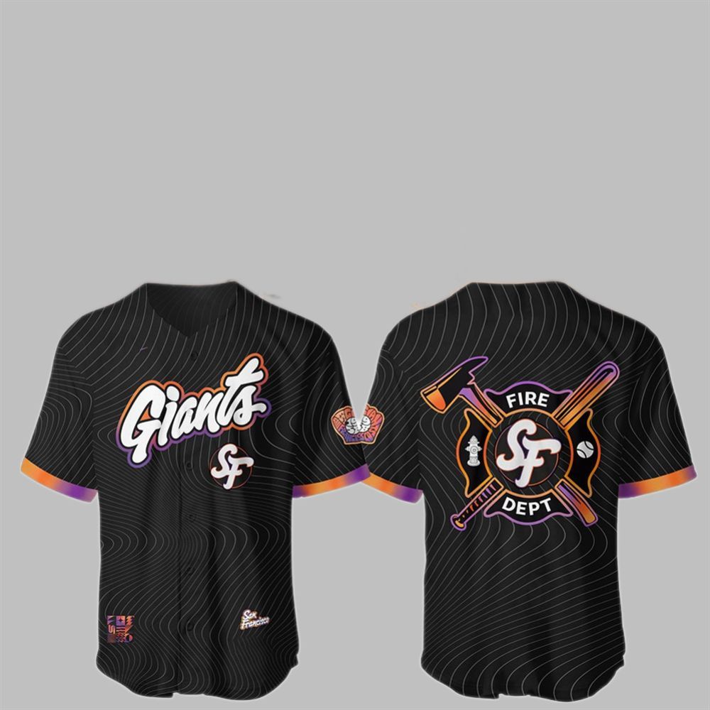 Giants City Connect 2025 Firefighter Appreciation Night Jersey - Grishko.com