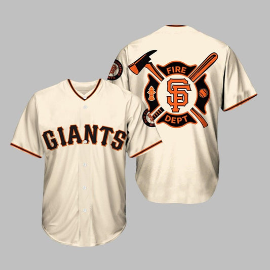 Giants Firefighter Appreciation Night Jersey 2025 - Grishko.com
