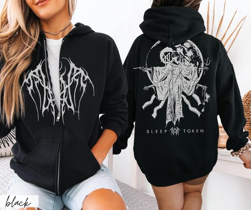 Gift Idea Sleep Token Unisex ZIP Hoodie, Gift for fans Womenswear T-Shirts, Sweatshirt | InkThreadWorks.com