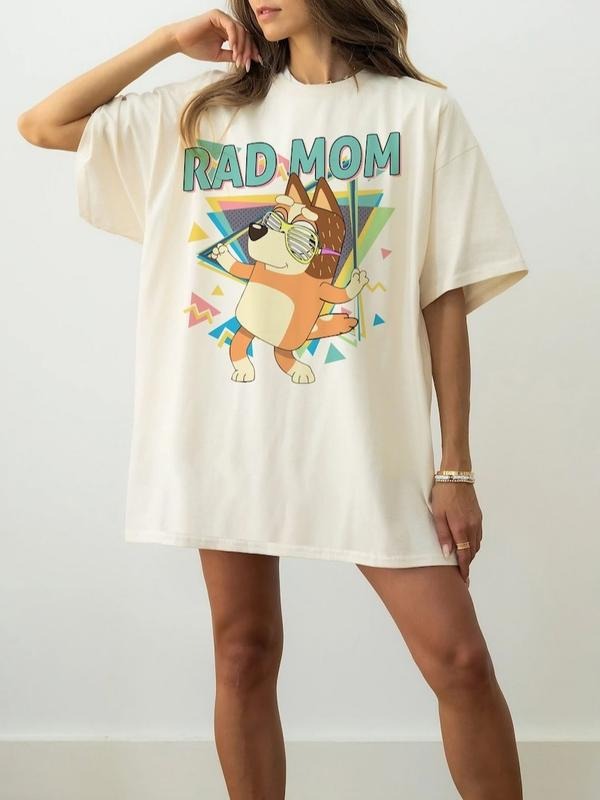 Bluey Rad Mom Shirt Bluey Family Shirt Retro Chilli Heeler Shirt/ Mum Bluey Birthday Party Shirts/ Bluey Chilli Mum...