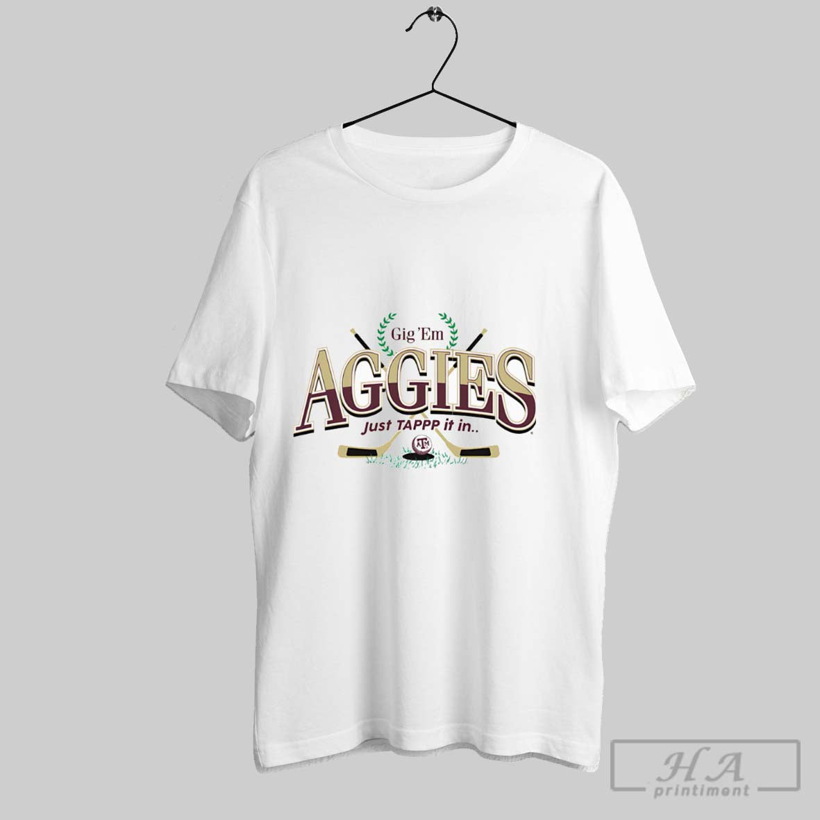 Gig Em Aggies Just Tapp It In Shirt Hoodie Sweater Longsleeve And V Neck