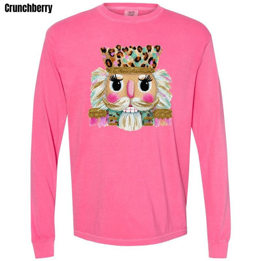 Glamorous Nutcracker Comfort Colors Long Sleeve T-Shirt 'NLB' Hoodie, Sweatshirt | InkThreadWorks.com