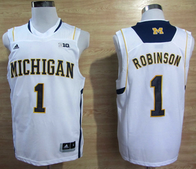Glenn Robinson III #1 White With Big 10 Logo