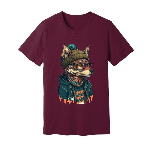 Gnoll Hipster Graphic T Shirt Hoodie Sweater, Fantasy Monster T-shirt, Dungeons and Dragons Shirt, Unisex Tee, Funny Shirt, RPG Tee, Fox Shirt, Fox Hipster Shirt