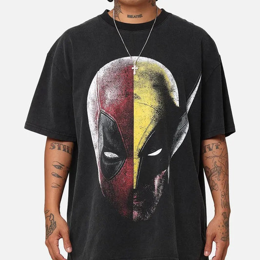 Goat Crew M4rVel Dead.pOol and Wolve.rine T-Shirt Trending Movie T shirt Vintage 90s T-shirt gift for Movie fans gift for him gift for her unisex T-shirt Urbanwear Shirt Casual Fabric