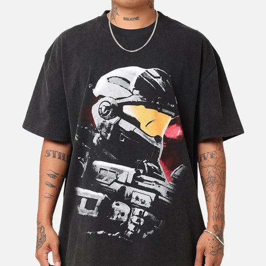 Goat Crew X Halo Halo Reach T-Shirt Trending Movie T shirt Vintage 90s T-shirt gift for Movie fans gift for him gift for her unisex T-shirt Urbanwear Shirt Casual Fabric