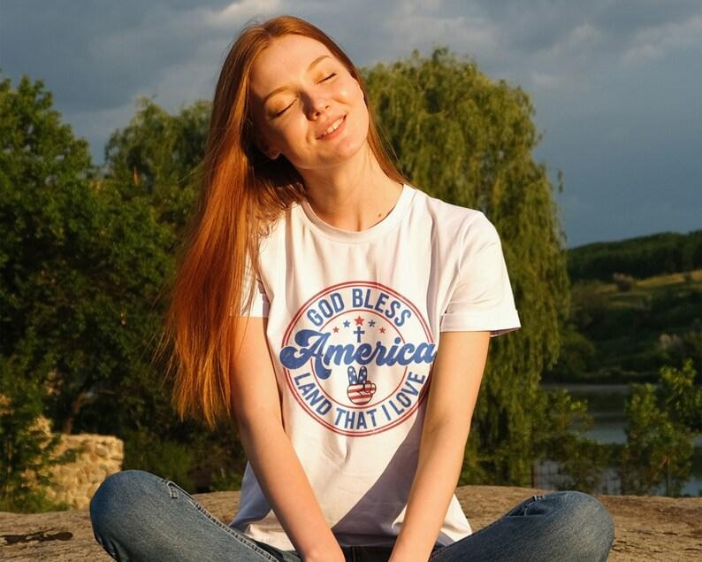 God Bless America Land that I Love , 4th of July , Patriotic , Independence Day Shirt, Fourth of July Shirt, Files for...