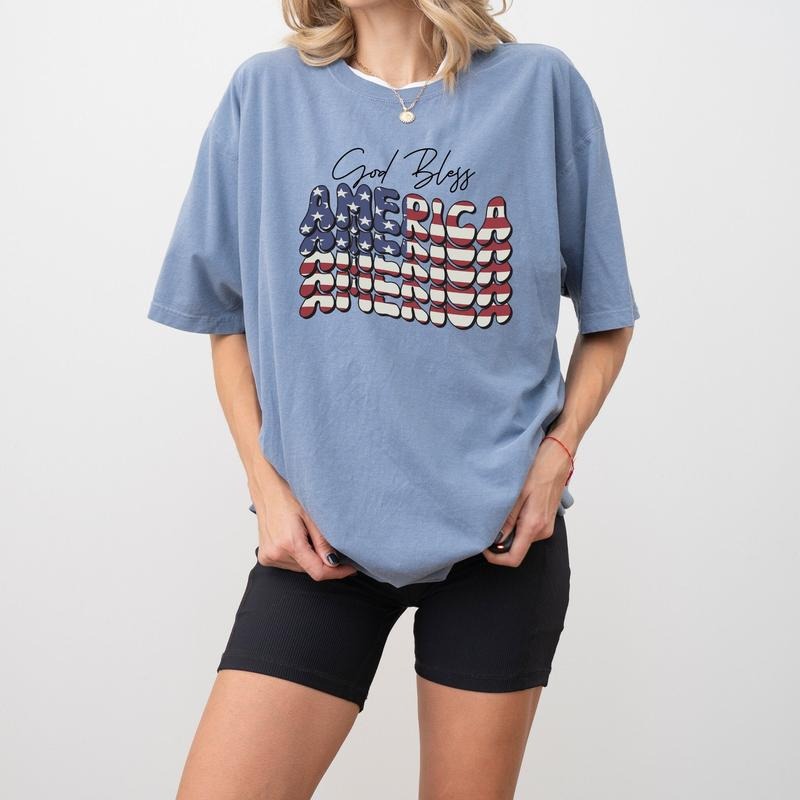 God Bless America Shirt 4th July Shirt America T-shirt Gift For Patriotic America Shirt Gift For 4th July Usa Shirt...